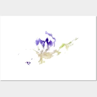 purple flower Posters and Art